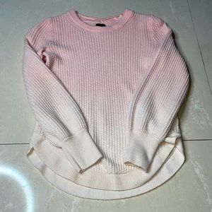 GAP SWEATER OMBRÉ PINK And WHITE Size XS